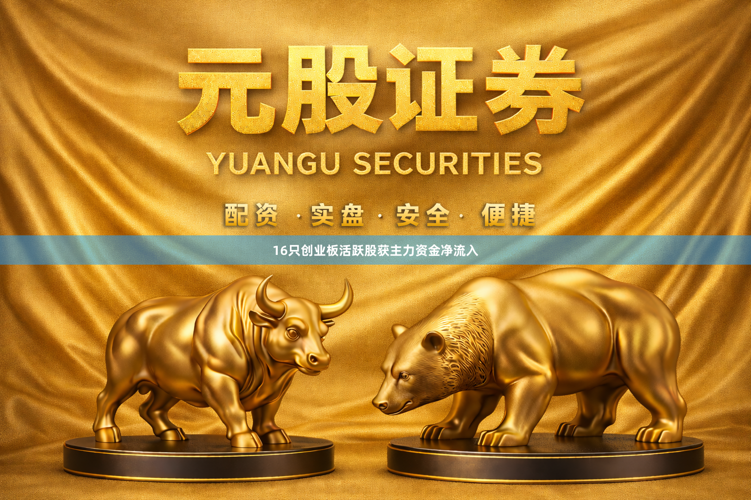 16只创业板活跃股获主力资金净流入