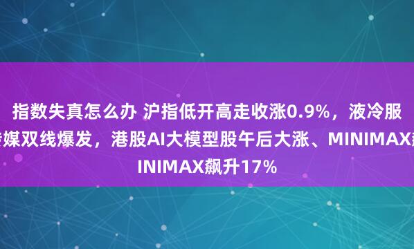 指数失真怎么办 沪指低开高走收涨0.9%，液冷服务器、传媒双线爆发，港股AI大模型股午后大涨、MINIMAX飙升17%